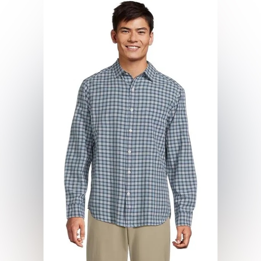 VINEYARD VINES‎ Men's Overlook Plaid Jake Blue Shirt NWT SIZE L